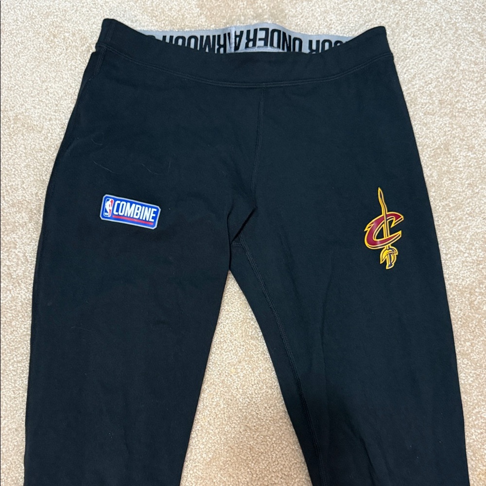 Under Armour Kids Black Joggers with Team Logo